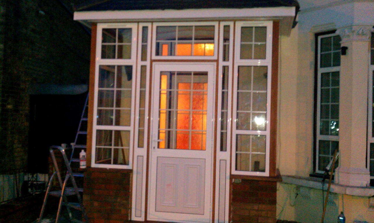 uPVC porch with Georgian bar glazing installed in Chesham